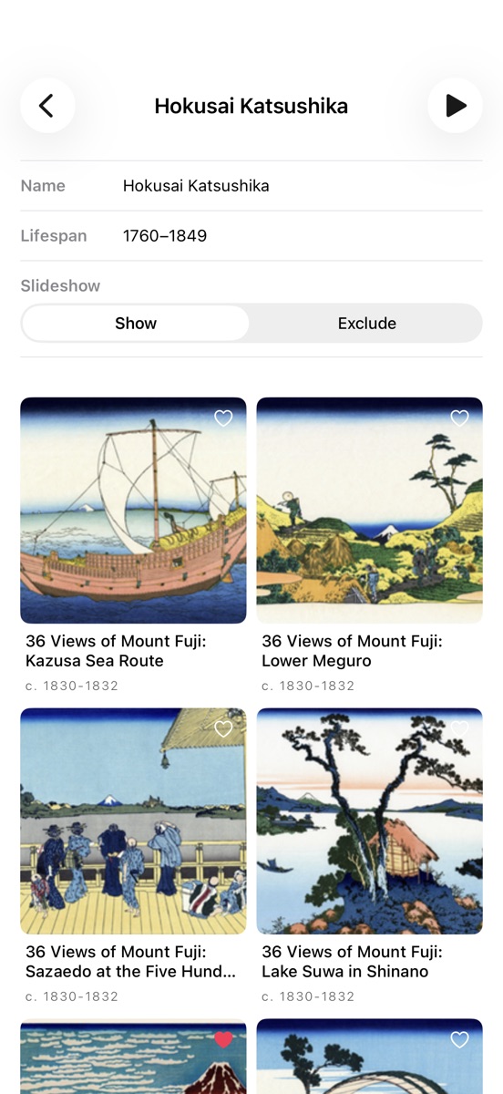 Artist Page